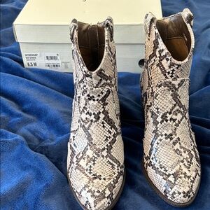 Style & Co. Snakeskin Design  Ankle Booties